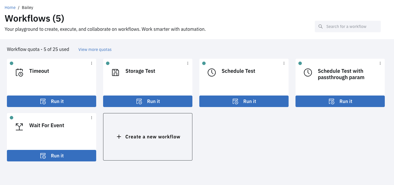 Workflows